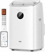 Mobile Air Conditioner, 7,500 BTU Mobile Air Conditioner for Bedroom & Office, 3-in-1 Cooling/Ventilation/Dehumidification, App/Voice Control/Remote Control, Drainage-Free, Window Set, 2.5L/h [Energy Class A]