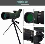 Svbony SV28 Spotting Scope IP65 Waterproof 45 Degree Angled Eyepiece BAK-4 with Tripod and Mobile Phone Adapter for Birdwatching Sports Shooters Sky Observation - Imagen 5