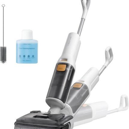 F25 GT Wet Dry Vacuum Cleaner, 180° Lay-Flat Suction Wiper, 90°C High Temperature Self-Cleaning, 20,000 Pa Battery Vacuum Cleaner with Wiping Function, Cordless Anti-Tangle for Hard Floor