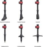 Premium Carbon Nordic Walking Poles Adjustable with Telescopic Rod and Clamp Closure with Extra Rubber Buffer and Carry Bag - Imagen 4