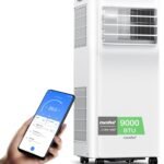 Breezy Cool Pro 2.6 Mobile Air Conditioner, 9,000 BTU, 2.6 kW, Cooling, Ventilating & Dehumidifying, App Control, Room Size up to 88 m³ (33 m²), with Exhaust Hose [Energy Class A]