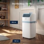 Pinguino Mobile Air Conditioner, for Rooms up to 21.5 m², with Dehumidifier & Fan, 8300 BTU, Quiet Operation, Remote Control, 24-Hour Timer, Energy Efficiency Class A (PACES72YOUNG) [Energy Class A] - Image 3