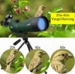 Svbony SV28 Spotting Scope IP65 Waterproof 45 Degree Angled Eyepiece BAK-4 with Tripod and Mobile Phone Adapter for Birdwatching Sports Shooters Sky Observation - Imagen 3