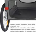Premium XL 2-in-1 Dog Bicycle Trailer & Jogger 23-45 kg Bicycle Trailer for Dogs Dog Trailer for Bicycle 80106 - Imagen 3