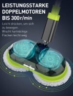 Electric Mop Floor Mop Electric Wireless with Spray Function Battery Mop Polishing Machine 300 ml Water Tank LED Lighting Double Rotation Mop for Wiping and Polishing – Bild 5