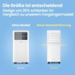 Breezy Cool Pro 2.6 Mobile Air Conditioner, 9,000 BTU, 2.6 kW, Cooling, Ventilating & Dehumidifying, App Control, Room Size up to 88 m³ (33 m²), with Exhaust Hose [Energy Class A] - Image 6