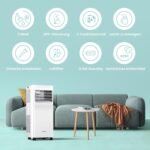 Breezy Cool Pro 2.6 Mobile Air Conditioner, 9,000 BTU, 2.6 kW, Cooling, Ventilating & Dehumidifying, App Control, Room Size up to 88 m³ (33 m²), with Exhaust Hose [Energy Class A] - Image 9