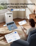 Mobile Air Conditioner, 7,500 BTU Mobile Air Conditioner for Bedroom & Office, 3-in-1 Cooling/Ventilation/Dehumidification, App/Voice Control/Remote Control, Drainage-Free, Window Set, 2.5L/h [Energy Class A] - Image 5