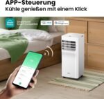 Breezy Cool Pro 2.6 Mobile Air Conditioner, 9,000 BTU, 2.6 kW, Cooling, Ventilating & Dehumidifying, App Control, Room Size up to 88 m³ (33 m²), with Exhaust Hose [Energy Class A] - Image 11