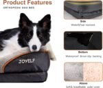 XXL Orthopaedic Dog Bed Memory Foam Dog Bed & Dog Sofa Memory Foam with Removable Washable Cover and Squeaky Toy as a Gift - Imagen 8