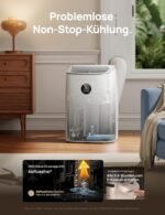 Mobile Air Conditioner, 7,500 BTU Mobile Air Conditioner for Bedroom & Office, 3-in-1 Cooling/Ventilation/Dehumidification, App/Voice Control/Remote Control, Drainage-Free, Window Set, 2.5L/h [Energy Class A] - Image 6