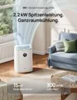 Mobile Air Conditioner, 7,500 BTU Mobile Air Conditioner for Bedroom & Office, 3-in-1 Cooling/Ventilation/Dehumidification, App/Voice Control/Remote Control, Drainage-Free, Window Set, 2.5L/h [Energy Class A] - Image 7